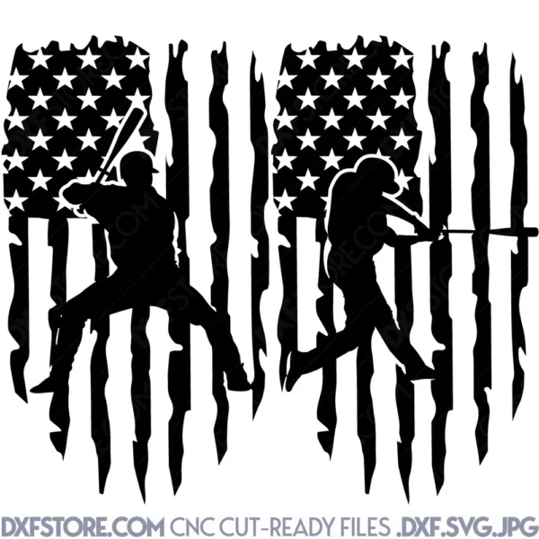 Baseball Pose Baseball Player US Flag 2 designs Baseball Pose Baseball Player US Flag 2 designs