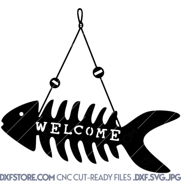 Beach Welcome Sign Free Laser Cutting Files