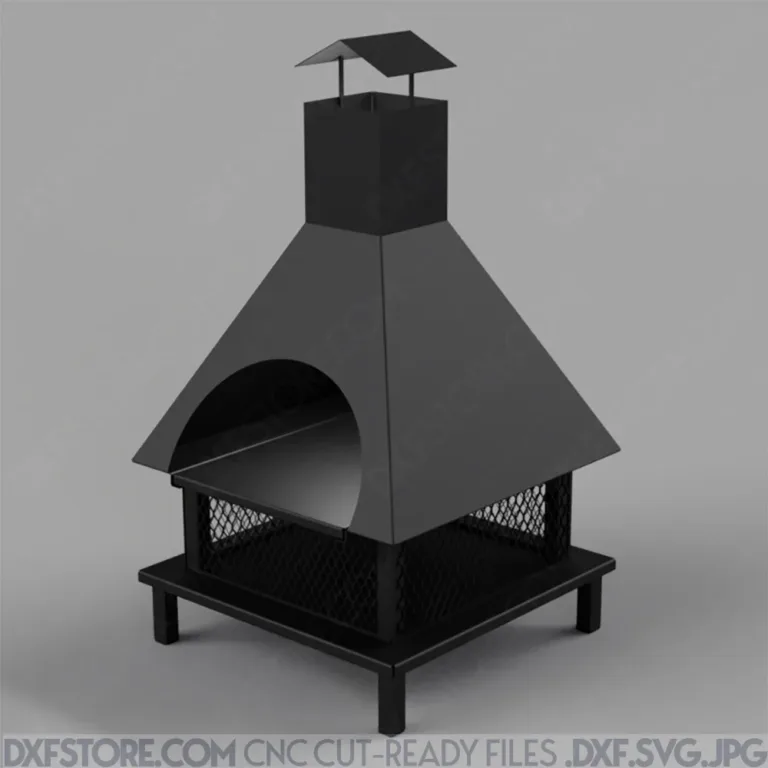 CNC Fire Pit with Pizza Oven Design CNC Fire Pit with Pizza Oven Design