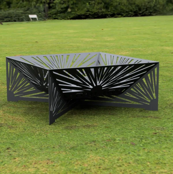 Collapsible and sleek BBQ grill fire pit - Perfect for outdoor cooking and entertaining