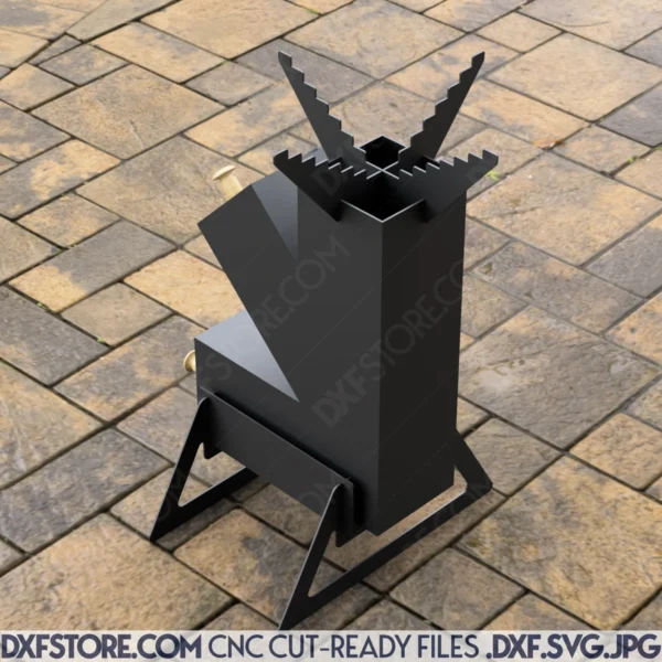 DIY Rocket Stove FlameForge Plasma Cut CNC Laser DXF File Guide DIY Rocket Stove FlameForge Plasma Cut CNC Laser DXF File Guide