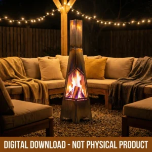 Geometric Outdoor Fireplace Hexagonal Opening Vector Files For Laser Cutting Geometric Outdoor Fireplace Hexagonal Opening Vector Files For Laser Cutting