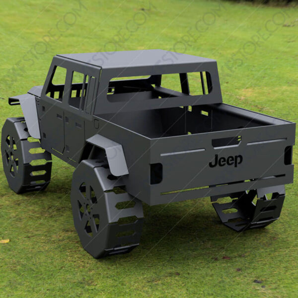 Jeep Fire pit Complete Car Fire pit 48X26X23 in DXF Files For Waterjet