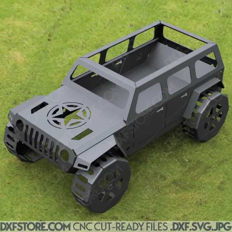 Jeep Fire pit Military Star Hood CNC plasma dxf files Jeep Fire pit Military Star Hood CNC plasma dxf files