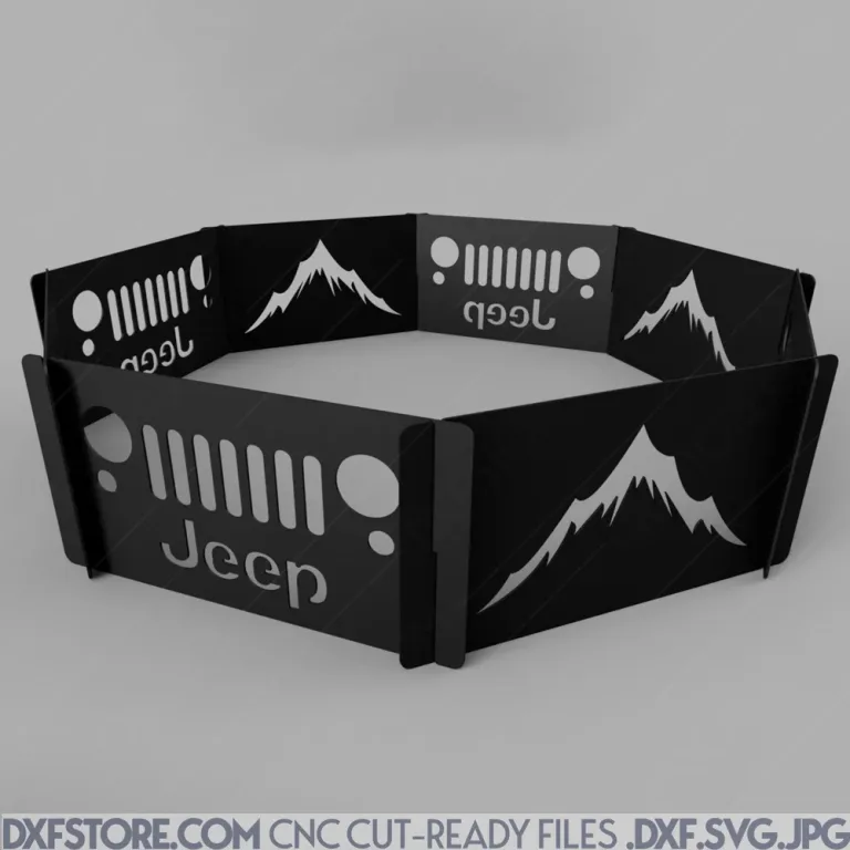 Jeep Octagon Fire Pit Design for CNC plasma cutting Jeep Octagon Fire Pit Design for CNC plasma cutting