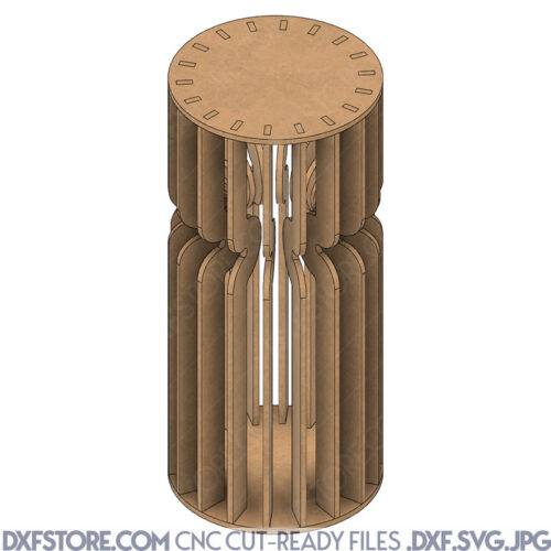 Lattice Style Plinth DXF File For CNC Plasma Cutting