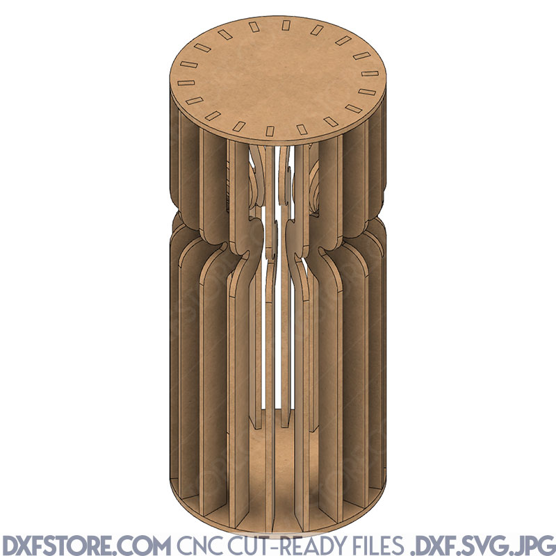 Lattice Style Plinth DXF File For CNC Plasma Cutting