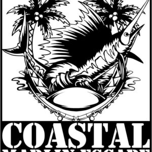 Marlin Fish with Fishing Rods and Sea Waves Signs CNC Cut-Ready DXF File Marlin Fish with Fishing Rods and Sea Waves Signs CNC Cut-Ready DXF File