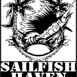 Marlin Fish with Fishing Rods and Sea Waves Signs CNC plasma DXF files Marlin Fish with Fishing Rods and Sea Waves Signs CNC plasma DXF files