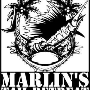 Marlin Fish with Fishing Rods and Sea Waves Signs Plasma Cut CNC File Marlin Fish with Fishing Rods and Sea Waves Signs Plasma Cut CNC File