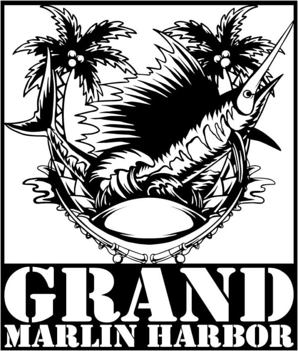 Marlin Fish with Fishing Rods and Sea Waves Signs Plasma Cut DXF File Cut-Ready Files Marlin Fish with Fishing Rods and Sea Waves Signs Plasma Cut DXF File Cut-Ready Files