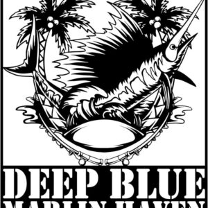 Marlin Fish with Fishing Rods and Sea Waves Signs Plasma and Laser Cut DXF File Marlin Fish with Fishing Rods and Sea Waves Signs Plasma and Laser Cut DXF File