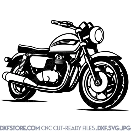 Motorcycle Silhouette Free Laser Cutting Files