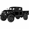 1949 Dodge Power Wagon Legacy Classic Truck DXF file for Plasma and Laser Cut for CNC