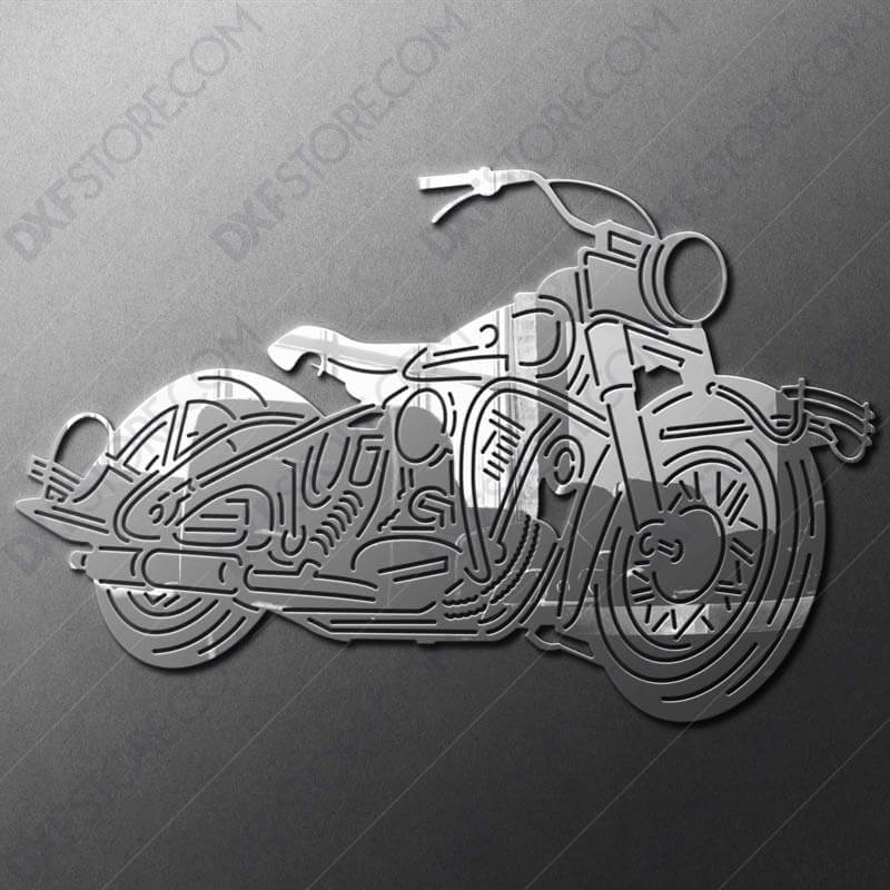 1950 Harley Davidson Panhead With Hydra-Glide Front Fork DXF for Plasma