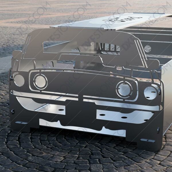 1969 Ford Mustang Collapsible Fire pit Muscle Car Portable Fire pit For CNC Plasma Cutter DXF File 1969 Ford Mustang Collapsible Fire pit Muscle Car Portable Fire pit For CNC Plasma Cutter DXF File