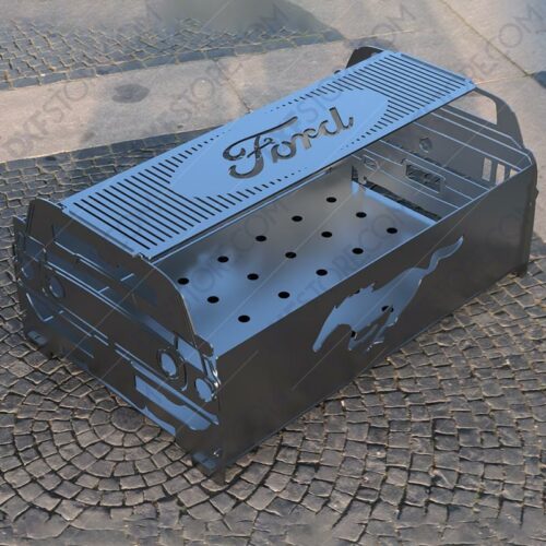 1969 Ford Mustang Collapsible Fire pit Muscle Car Portable Fire pitFor Waterjet Cutter DXF File