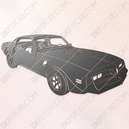 1978 Pontiac Firebird TRANS AM DXF File SVG File Cut-Ready for CNC Plasma and Laser Cut