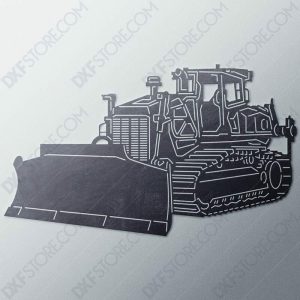 Bulldozer Heavy-duty Construction Machinery DXF File For Laser Cutter and Plasma Cutter Downloadable DXF For CNC