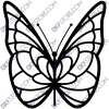 Butterfly Template Laser Cut - Free DXF File
