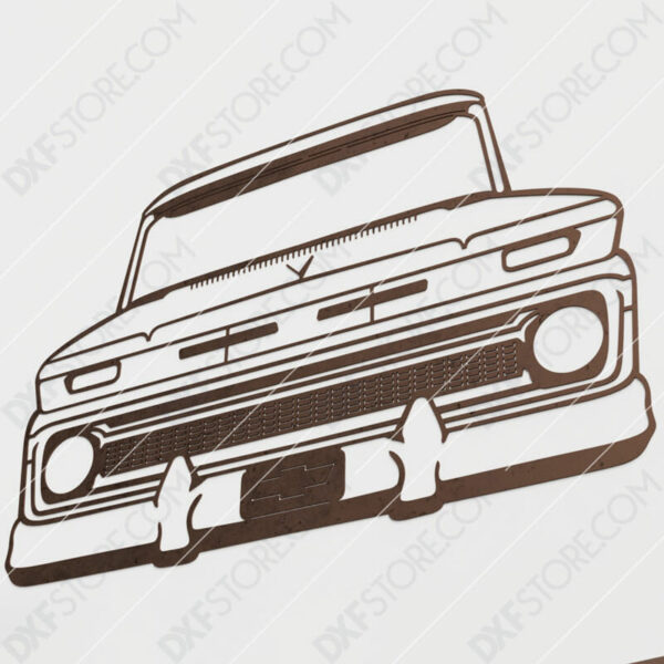 Chevy Vintage Truck Custom Order DXF File Plasma and Laser Cut for CNC Laser and Plasma Cutter Chevy Vintage Truck Custom Order DXF File Plasma and Laser Cut for CNC Laser and Plasma Cutter