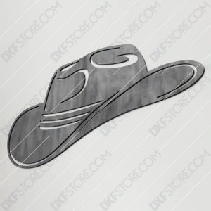 Cowboy Hat Free DXF File Downloadable for CNC Plasma Cut and Laser Cut