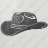 Cowboy Hat Free DXF File Plasma Art Metal Sign Plasma and Laser Cutter DXF File