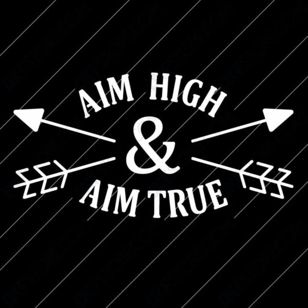 Custom Order AIM HIGH And AIM TRUE Logo Plasma and Laser Cut for CNC Laser and Plasma Cutter