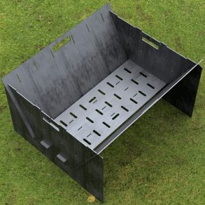 Custom Order - Fire Pit Collapsible Plancha Grill and Grill Indirect Cooking Ribs CNC File For Plasma Cut