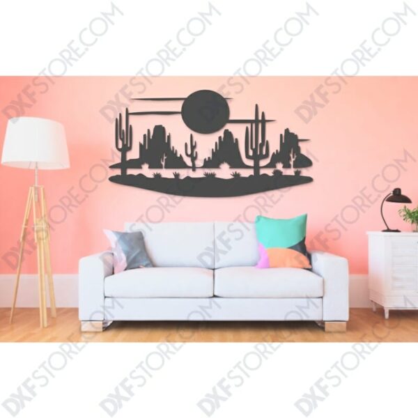 Desert Night Scene Laser Cut Desert Night Scene Laser Cut