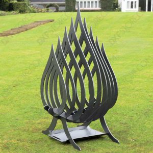 Fire Flame Fire Pit With Ash Tray Collapsible Portable Fire Pit No Welding Needed 20.5X18.5X36 CNC DXF File For Plasma Cut