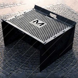 Fire Pit Collapsible Fire Pit BBQ Portable Outdoor Backyard and Camp Cooker Custom Order Plasma Cut CNC File For Sale