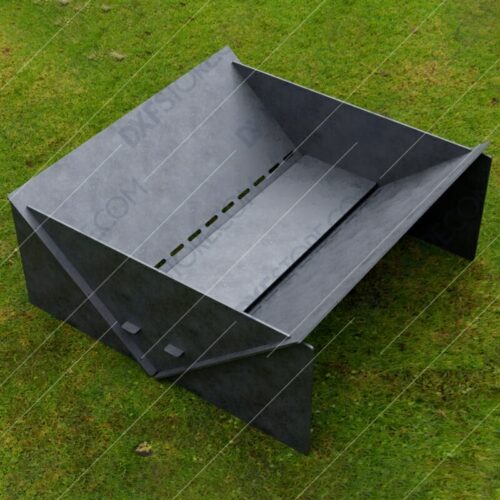 Fire Pit Collapsible Modern Minimalist Fire Pit DXF File SVG File For Laser Cut