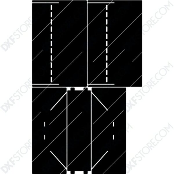 Fire Pit Collapsible Modern Minimalist Fire Pit Plasma Cut DXF File Cut-Ready