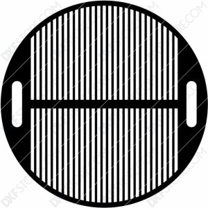 Fire Pit Grate Circular Grill 32in Custom Order Cut-Ready Plasma Cut DXF File Download for CNC Plasma and Laser Cut