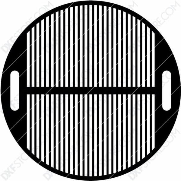 Fire Pit Grate Circular Grill 32in Custom Order Cut-Ready Plasma Cut DXF File Download for CNC Plasma and Laser Cut