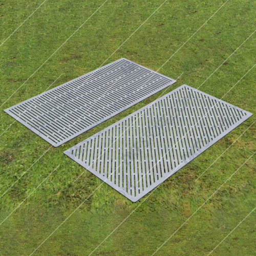 Fire Pit Grate Rectangular horizontal and Slanted Slots Custom Order DXF File Plasma and Laser Cut for CNC Laser and Plasma Cutter