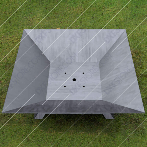 Fire Pit Square Cut-Ready Plasma Cut DXF File for CNC Plasma and Laser Cut