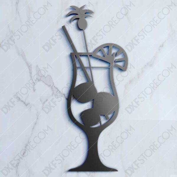 Fruity Cocktail Free DXF File For CNC Plasma Cutter