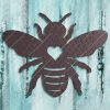 Garden Bumble Bee with Ornamental Heart Metal Sign Yard Decor DXF File SVG File Cut Ready for CNC Plasma and Laser Cut