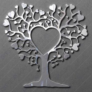 Heart Tree DXF File For Laser Cutter