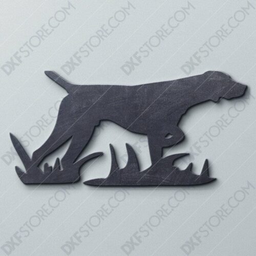 Hunting Dog Free DXF File For CNC Plasma Cutter