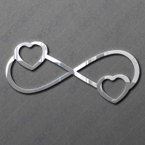 Infinity Symbol With Heart Free DXF File For CNC Plasma Cutter