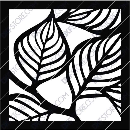 Leafy Panel Box Side Panel DXF File