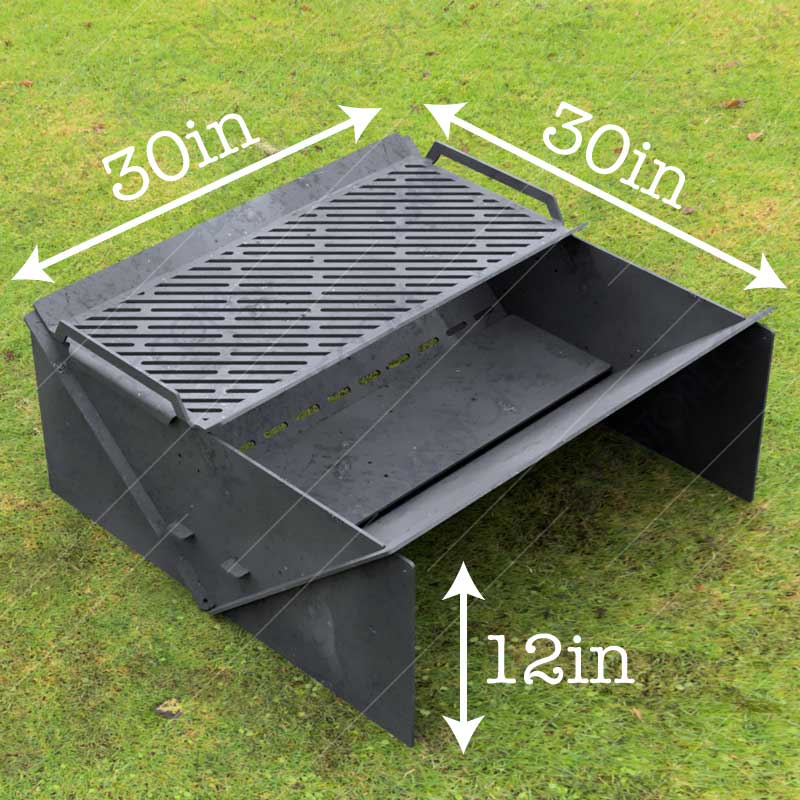 Custom Modern Grate Order, Collapsible Fire Pit
