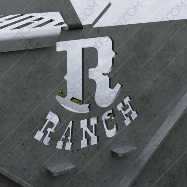 Modern fire pit Collapsible Minimal with Custom Logo R-Ranch and Grate No Welding Needed 30X30X12 For Laser Cutter
