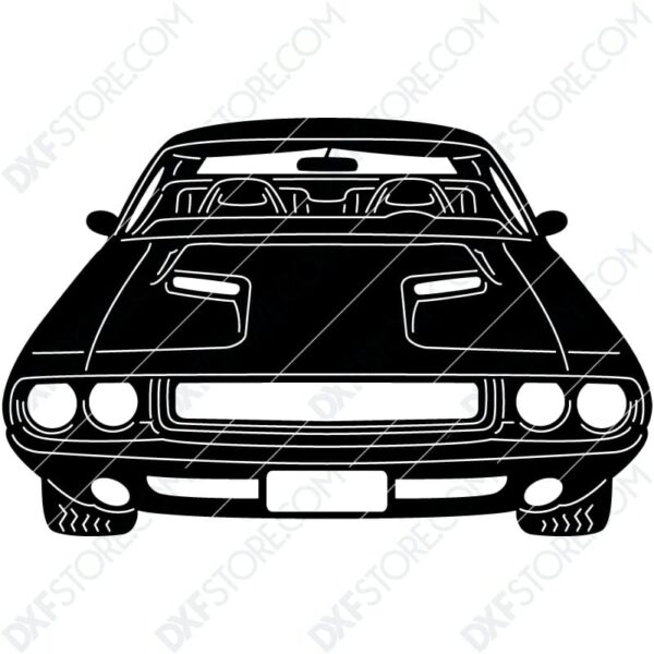 Muscle Car Classic 1970 Dodge Challenger Cut-Ready DXF File for CNC Plasma Cut Muscle Car Classic 1970 Dodge Challenger Cut-Ready DXF File for CNC Plasma Cut