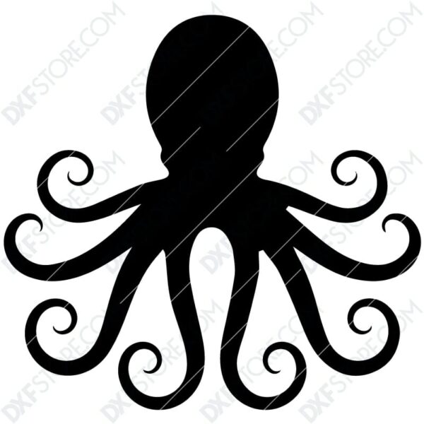 Octopus Free DXF File CNC Cut-Ready DXF File Octopus Free DXF File CNC Cut-Ready DXF File
