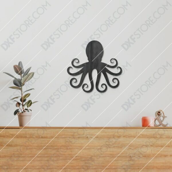 Octopus Free DXF File CNC Plasma Cut CNC File Octopus Free DXF File CNC Plasma Cut CNC File
