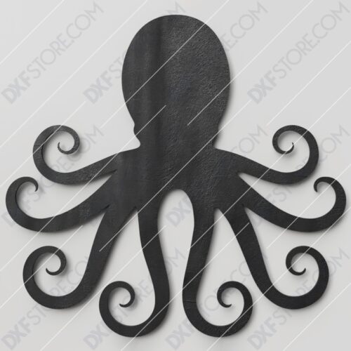 Octopus Free DXF File Plasma and Laser Cut DXF File for CNC